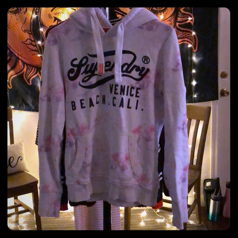 Super dry palm tree tye dye hoodie from Germany